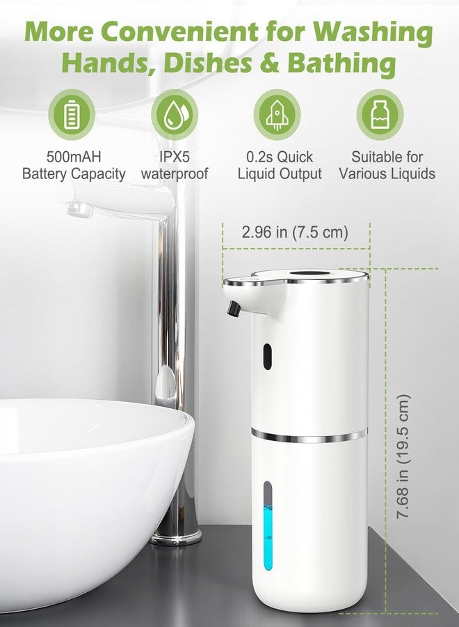 KeeKit Automatic Soap Dispenser, 380ml/12.8oz Touchless Foaming Soap Dispenser Rechargeable, Wall Mounted with 6-Level Adjust Automatic Soap Dispenserable Foam, IPX5 Waterproof, for Bathroom, Kitchen - Image 4