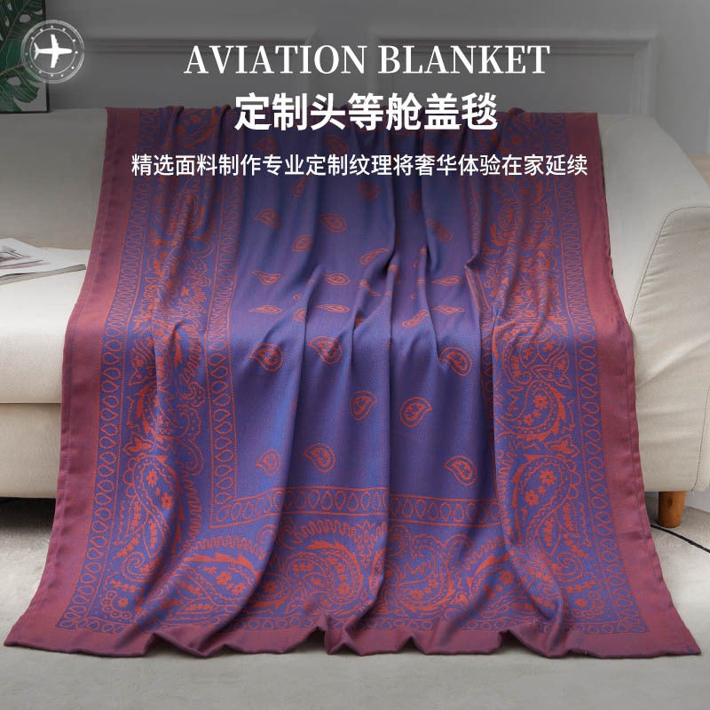 Generic Summer quilts blanket blanket nap blanket custom first class aviation blanket aircraft blanket air conditioning nap blanket  - Image 1