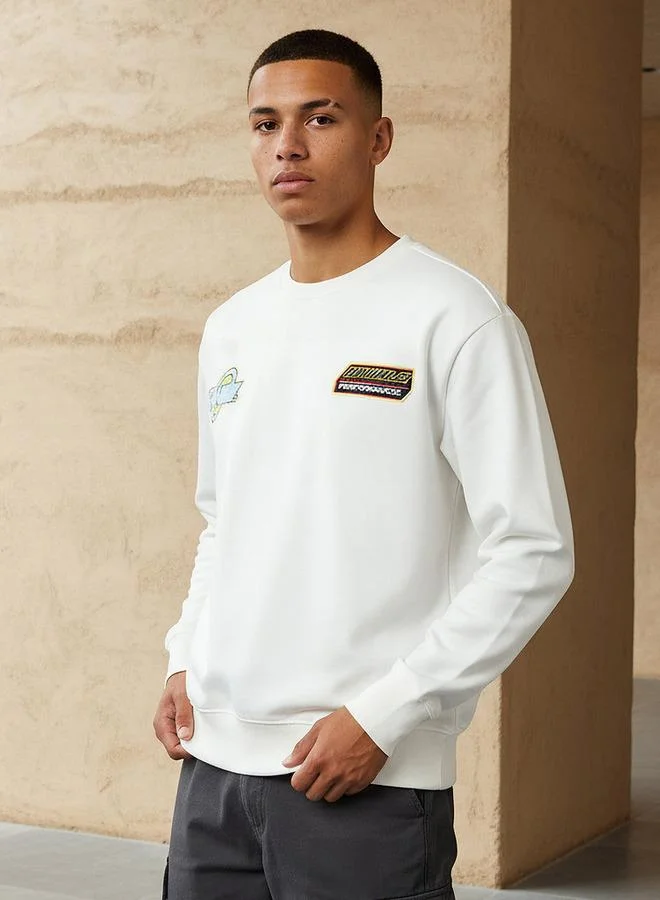 اس بي كاركترز Men Regular Fit Hot Wheels Print Sweatshirt