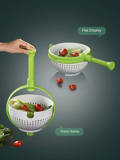 SHOPECOM Vegetable Strainer Strainer Drainer Lettuce Greens Non Scratch for Vegetable Kitchen Dining Bar Small Kitchen Appliances Home Garden Food Dehydrators - Image 3