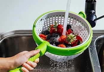 SHOPECOM Vegetable Strainer Strainer Drainer Lettuce Greens Non Scratch for Vegetable Kitchen Dining Bar Small Kitchen Appliances Home Garden Food Dehydrators - Image 2