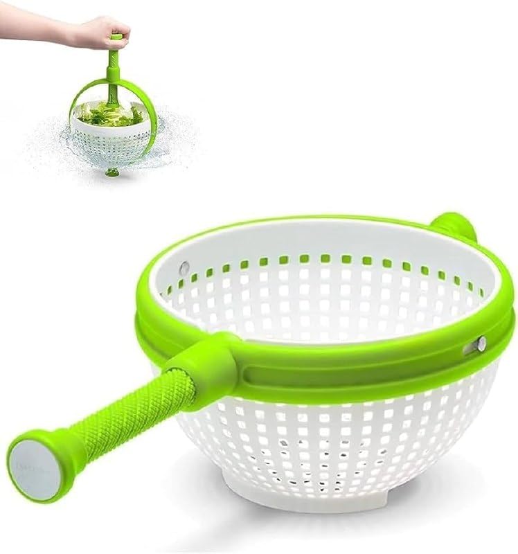 SHOPECOM Vegetable Strainer Strainer Drainer Lettuce Greens Non Scratch for Vegetable Kitchen Dining Bar Small Kitchen Appliances Home Garden Food Dehydrators - Image 1