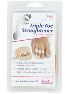 pedifix Triple Toe Straightener, Right Foot  - Image 1