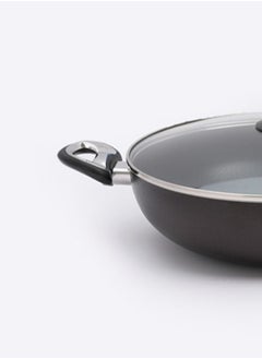 Non-Stick Wok Pan With Lid Brown/Black/Clear 24 | 26 | 28 | 30 | 32 cm - pzsku/Z8FE05D36D8B21ED5C923Z/45/_/1684759257/66dab334-0e00-48b4-b160-c89249c0548c