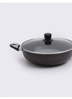 Non-Stick Wok Pan With Lid Brown/Black/Clear 24 | 26 | 28 | 30 | 32 cm - pzsku/Z8FE05D36D8B21ED5C923Z/45/_/1684759305/a9888353-57a1-426a-9ec1-2e4eb8f5fa8c