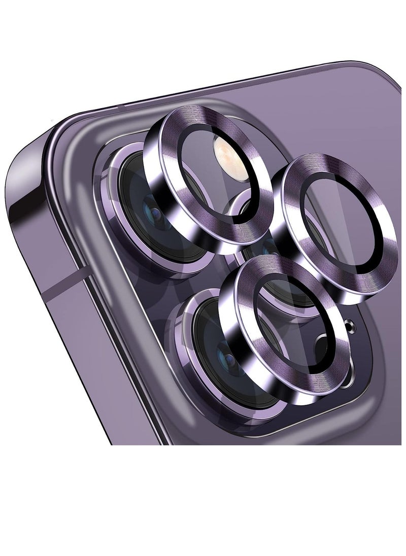 Raxoom iPhone 14 Pro/iPhone 14 Pro Max Camera Lens Protector, Anti-Scratch Lens Cover 9H Tempered Glass Metal Camera Screen Protector Shockproof Camera Ring - Image 1