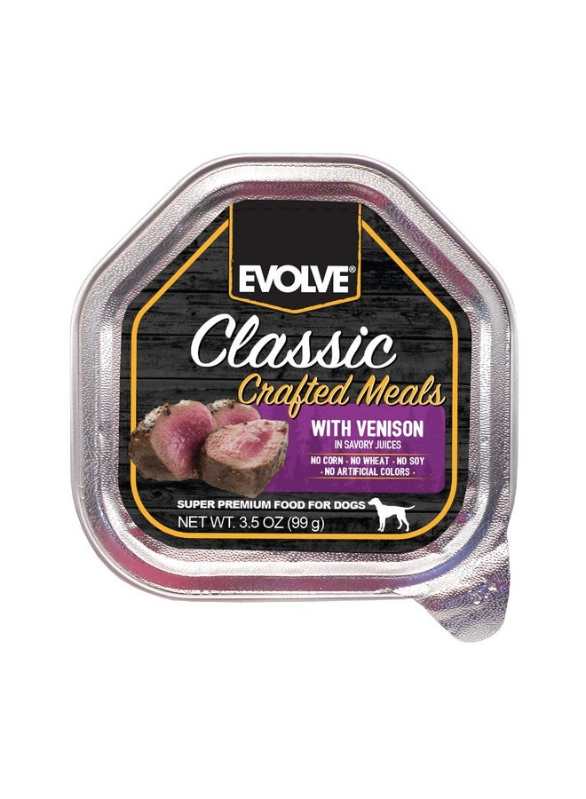 Evolve Classic Crafted Meals Venison Recipe Dog Food, 3.5 Ounce (Pack of 15) - Image 1