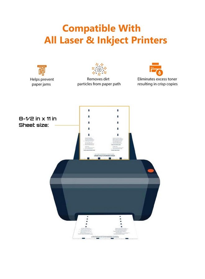 Digital Nc Laser & Inkjet Printer Cleaning Sheet (8.5 X 11) 10 Sheets - Image 2