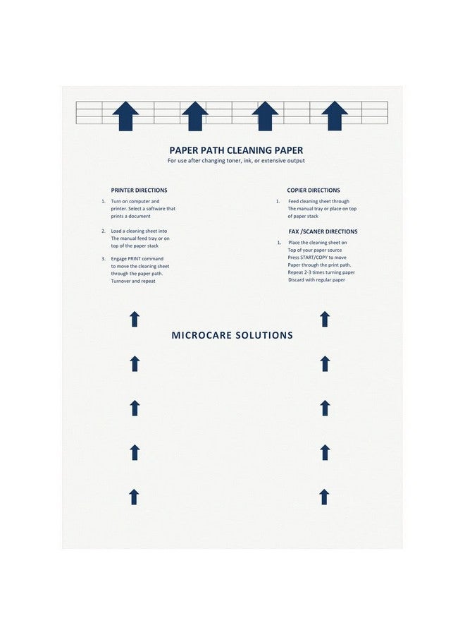 Digital Nc Laser & Inkjet Printer Cleaning Sheet (8.5 X 11) 10 Sheets - Image 1