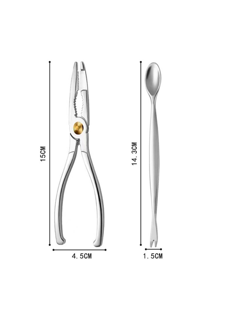 Two-Piece Crab Eating Tool Set (Including Crab Claws And Crab Spoon) - Image 2