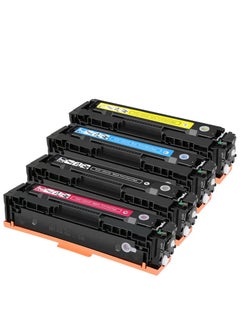 بوليتونر حبر اتش بي 508A المتوافق مع حبر بولي تونر, ليزر جيت انتربرايز  CF360A CF361A CF362A CF363  M552dn M553 M553n M553dn M553x M577f  /M577dn M577z  (أسود سماوي أصفر أرجوانيي, مجموعه كامله)  - Image 2