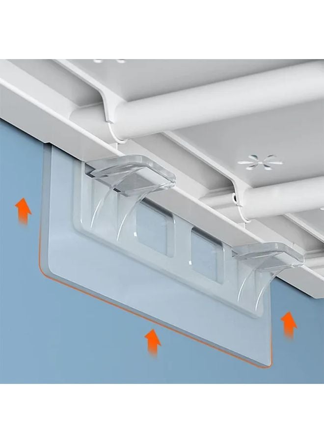 10 قطع دعامات رف قوية ذاتية اللصق لا تتطلب التثقيب 11.9 × 4.8 سم - Image 5