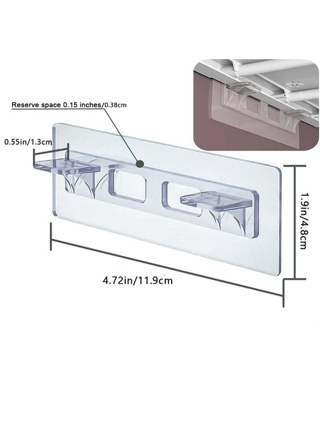 10 قطع دعامات رف قوية ذاتية اللصق لا تتطلب التثقيب 11.9 × 4.8 سم - Image 4