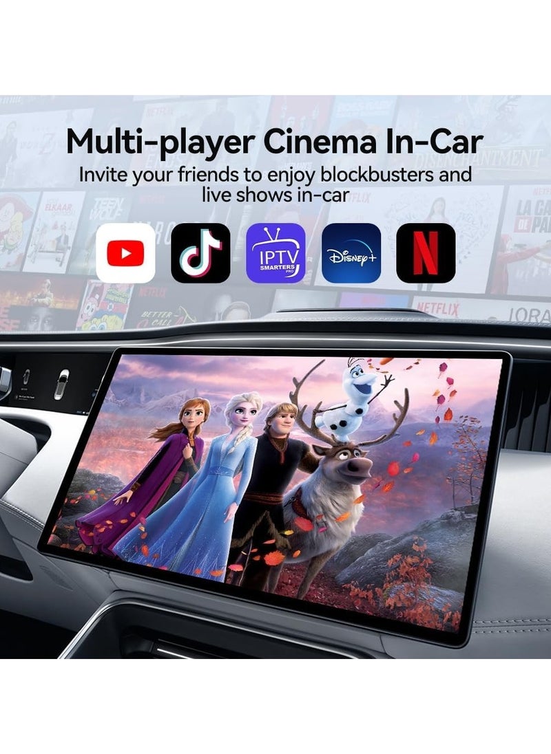 Carlinkit - Carlinkit Newest Android 13.0 Ai Box LED, 8+128GB with Qualcomm 8-cores, 3-in-1 Wireless CarPlay/Android Auto Comes with Play Store, Streaming Video, Only for The Vehicle with Wired CarPlay - Image 1