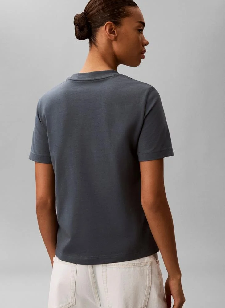 Calvin Klein Jeans  Linear Logo Crew Neck T-Shirt for Women | Best Price UAE
