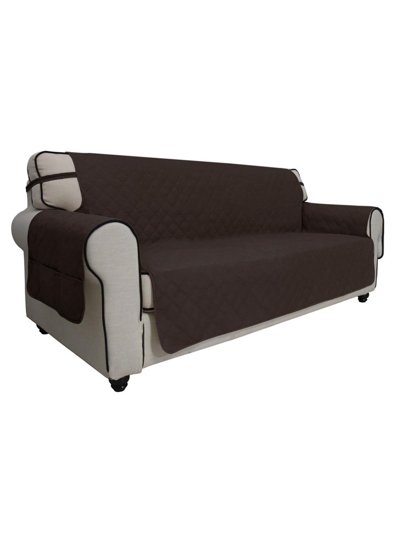 Easy-Going EasyGoing Sofa Slipcover Oversized Sofa Cover Waterproof Couch Cover Furniture Protector Cover Pets Covers Washable NonSlip Fabric Pets Kids Children Dog Oversized Sofa Chocolate 