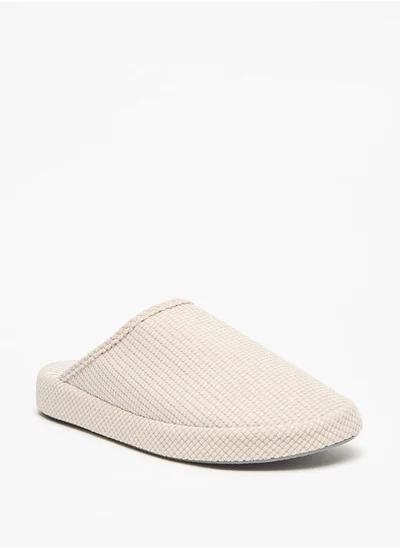 DUCHINI Duchini Men's Textured Bedroom Mules