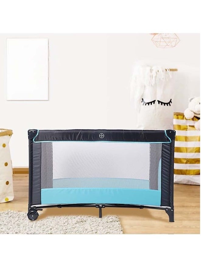 BABYCARA Playpen Cot Quick Foldable Baby Bed With Carrying Bag 120x60 - Image 3