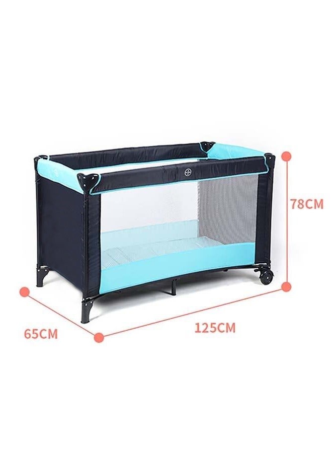 BABYCARA Playpen Cot Quick Foldable Baby Bed With Carrying Bag 120x60 - Image 4