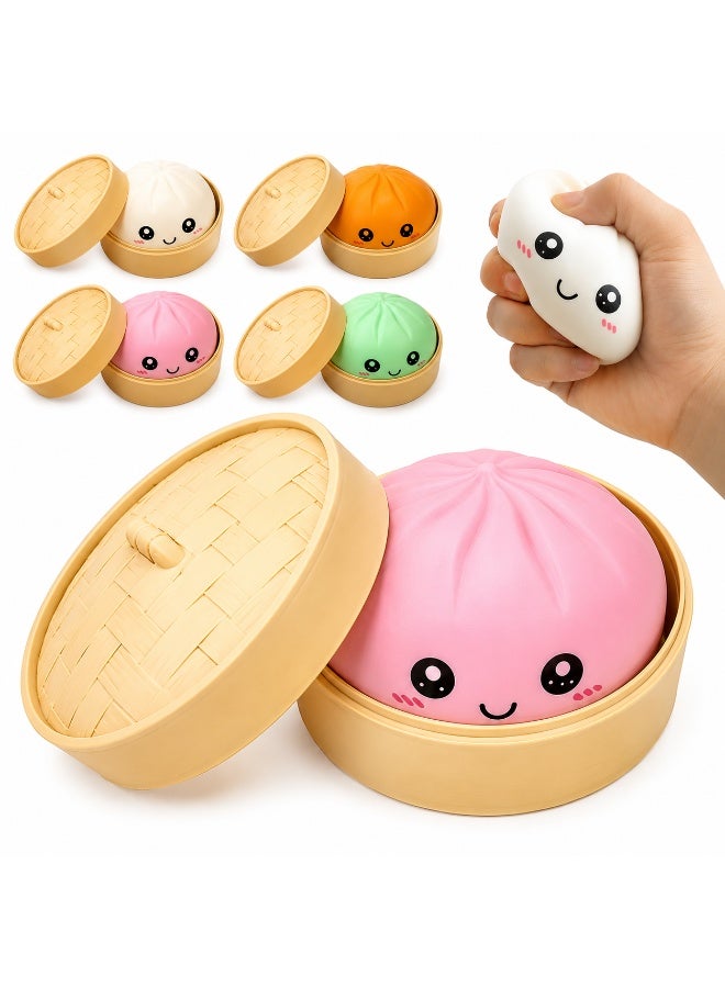 Titora Squishy Dumpling Mystery Blind Box, Soft Squeeze Surprise Bun Toy, Slow Rising Sensory Fidget Toy for Kids 3+ (1 Pc) - Image 1