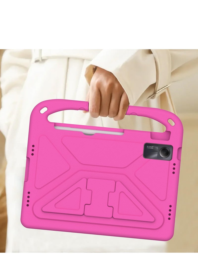 Generic - Kids Case For Xiaomi Redmi Pad SE 11-Inch (2023) EVA Foam Lightweight Shockproof Duarable Tablet Cover with Handle Stand Case For Children Firendly Pink - Image 1