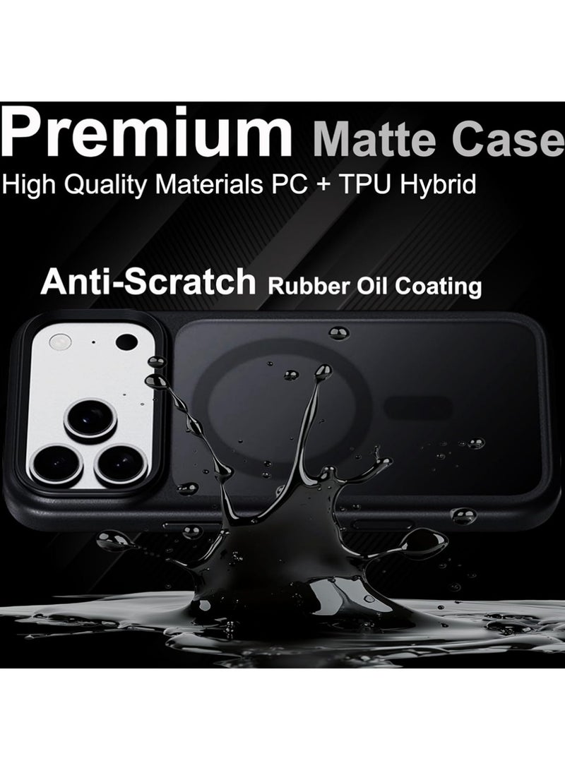 X-level iPhone 17 Pro Max Case Cover, Black Matte Cover, Magsafe Magnet [AI Camera Button] Anti Scratch, Rubber Oil Coating, Shockproof, Raised Edges, Bumper Cover ﻿ ﻿ - Image 4
