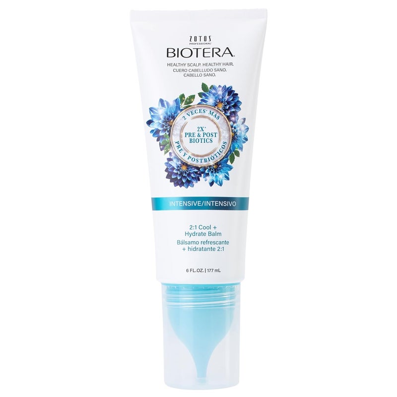 Biotera Intensives 2:1 Cool + Hydrate Balm Conditioner | Vegan & Animal Test Free | Paraben & Sulfate Free | Color-Safe | 6 Fl Oz