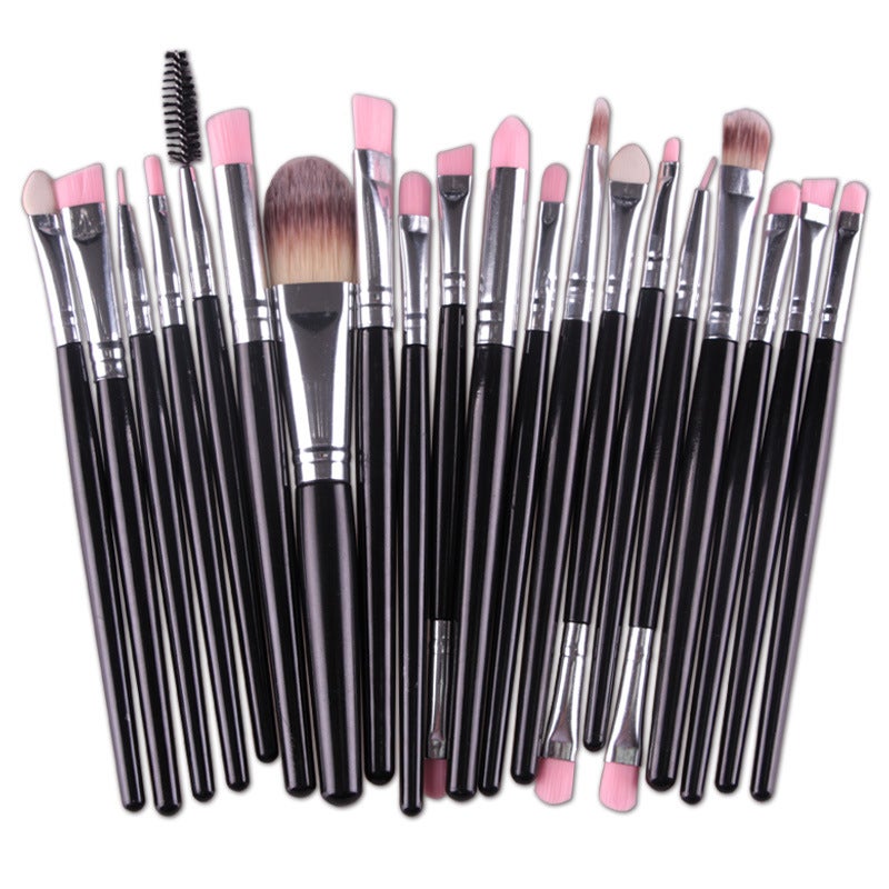 Set of 20 PCS Makeup Brush Kit for Foundation Liquid Cream Blending Powder Eyeshadow Blush Cosmetics Concealer Brushes with Soft & Dense Bristles - Image 5