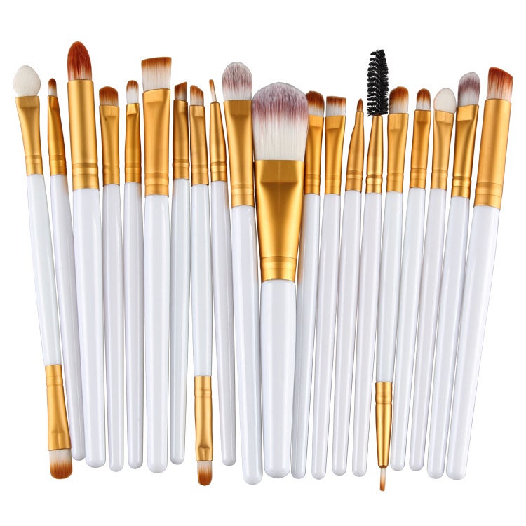 Set of 20 PCS Makeup Brush Kit for Foundation Liquid Cream Blending Powder Eyeshadow Blush Cosmetics Concealer Brushes with Soft & Dense Bristles - Image 1