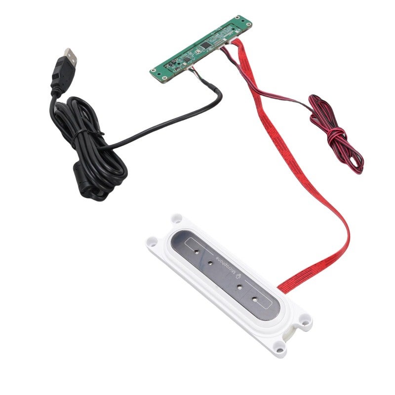 Embedded 4 Arrays Omnidirectional Microphone Adjustable Bracket Speech Recognition Machine White - Image 5