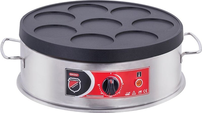 Işıkgaz Silverinox Industrial Electric Pancake Baking Machine 