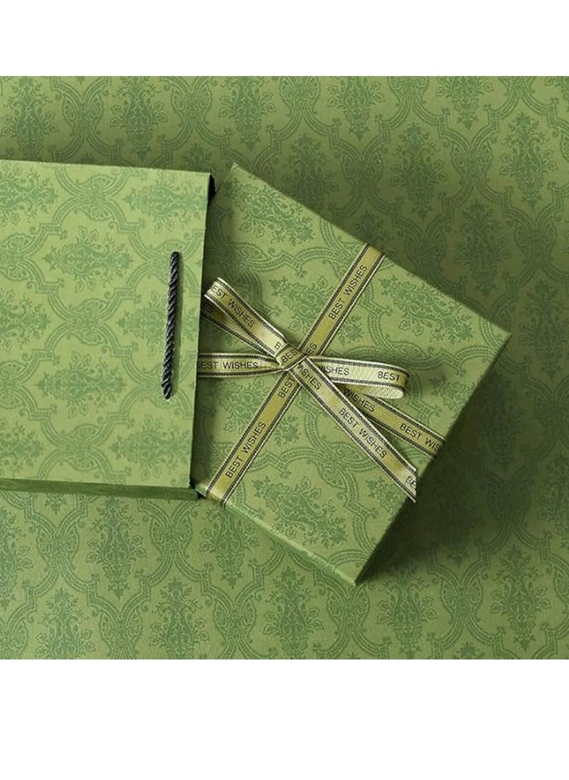 KCDMBUE Luxury Large Gift Box, Empty Storage Box for Lipstick, Jewelry, and Special Presents, Elegant Birthday Anniversary Surprise Gift Wrap Box (Green 28x20x9cm)  - Image 2