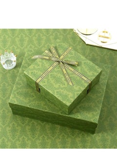KCDMBUE Luxury Large Gift Box, Empty Storage Box for Lipstick, Jewelry, and Special Presents, Elegant Birthday Anniversary Surprise Gift Wrap Box (Green 28x20x9cm)  - Image 3