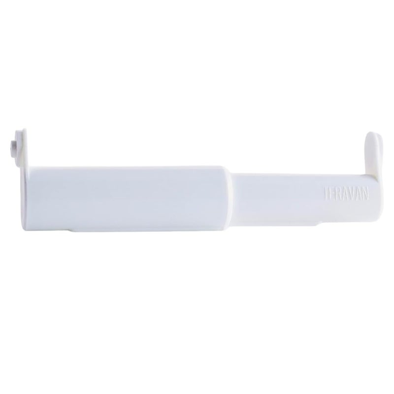 Teravan Extender for Extra Large Toilet Paper Converts TP Holders to Fit Double Rolls and Triple Rolls Extended Tabs Fit Most TP Fixtures Easy to Use White 1 Unit