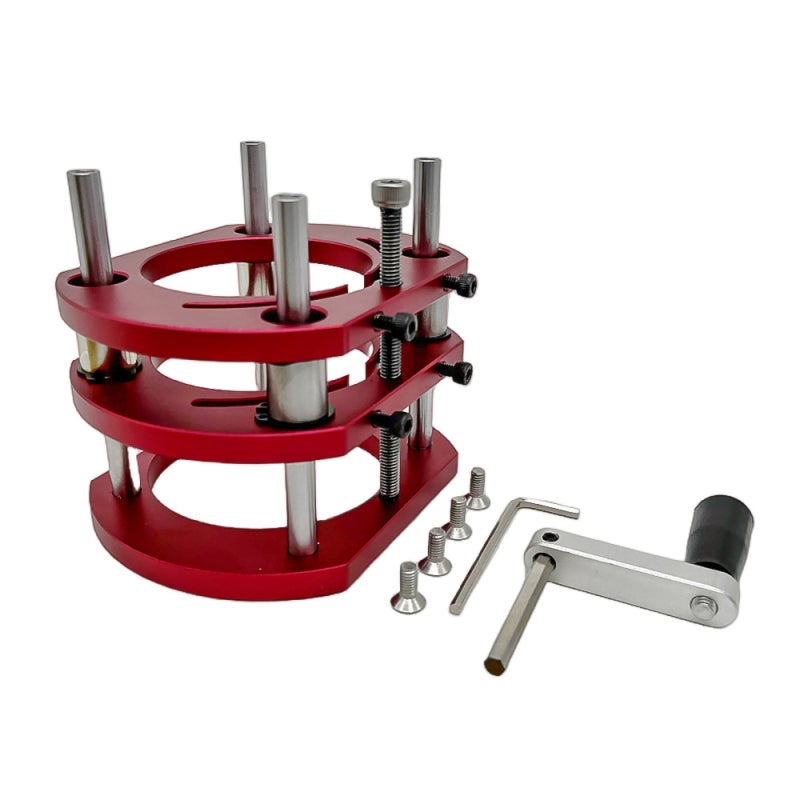 Router Lift Table Aluminum Lifting Platform Stand Woodworking Benches 51mm Lifting for 64-66mm Diameter Motors Engraving Trimming Machine - Image 1