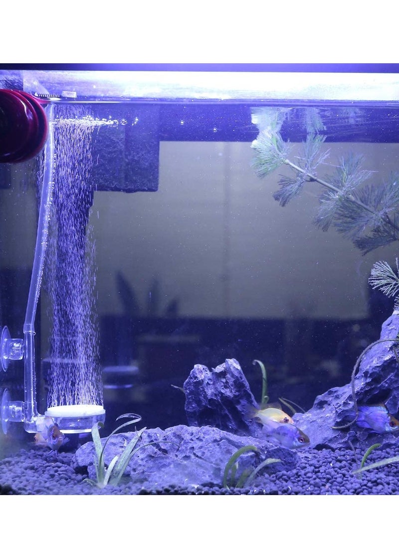 Aquarium Air Stone Fish Tank Nano Bubble Stone Kit with Control Valve Quiet Super-High Dissolved Oxygen Diffuser Makes Super Tiny Bubbles for Fish Tank and Hydroponic - Image 2