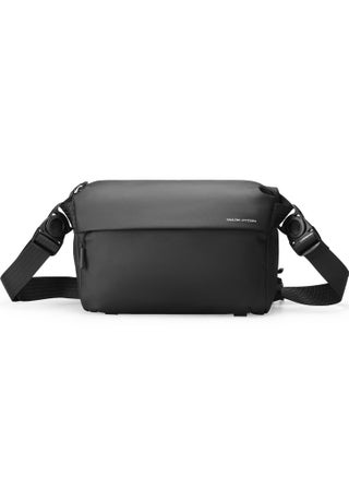 Mark Ryden MR-124 Crossbody Shoulder Bag for Men – Lightweight Waterproof Sling Bag with Tablet Sleeve, Anti-Theft Pocket & Adjustable Strap – Oxford Fabric, YKK Zipper – Elegant Black