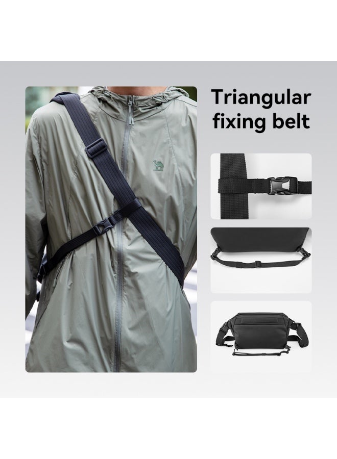 Mark Ryden MR-124 Crossbody Shoulder Bag for Men – Lightweight Waterproof Sling Bag with Tablet Sleeve, Anti-Theft Pocket & Adjustable Strap – Oxford Fabric, YKK Zipper – Elegant Black