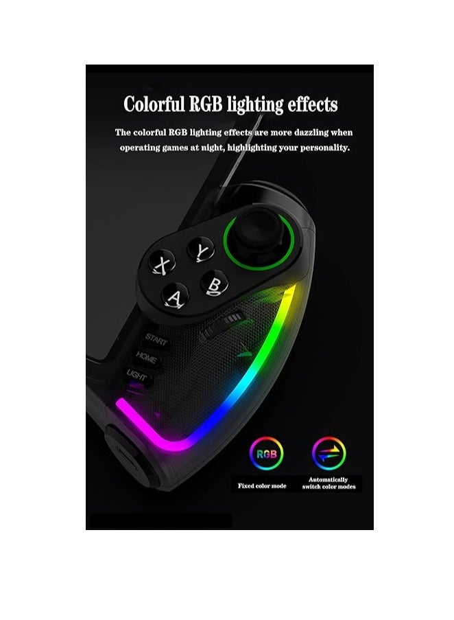 جهاز تحكم ألعاب لاسلكي ميكانيكي بإضاءة RGB طراز PG-9777S – متوافق مع آيفون 15/14/13/12 (iOS 13.0+ MFI)، أجهزة أندرويد (6.0+)، الكمبيوتر، نينتندو سويتش وبلايستيشن 3 | هزاز خطي، زر توربو، جيروسكوب 6 محاور، تصميم مريح – تشغيل مباشر بدون تعقيد (لا يدعم معالجات ميديا تك) - Image 2