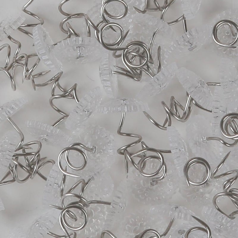 KAKULO Upholstery Pins, 60 PCS Clear Twist Pins Furniture Pin for Upholstery Supplies, Bed Skirt, Slipcovers - Image 3