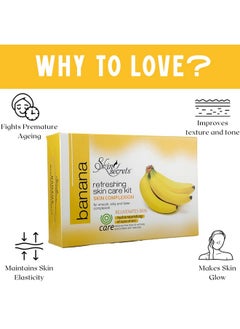 Skin Secrets Banana Facial Kit With Banana Extract & Vitamin E Oil For Brighter Complexion (310Gm (6 Easy Steps))  - Image 3