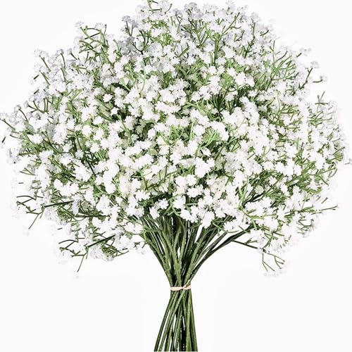 LYLYFAN Babys Breath Artificial Flowers,6 Pcs Gypsophila Real Touch Flowers for Wedding Party Home Garden Decoration - Image 1