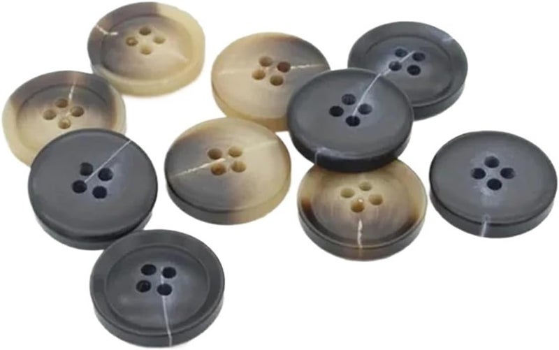 Buttons for Crafts Buttons for Crafts 300PCS Mixed Resin Sewing 4 Holes Round for Clothing Suit Sweater DIY Decoration(30mm) - Image 2
