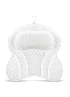 spa luxetique Hotel-Quality Bathtub Backrest Pillow with Suction Cups | Non-Slip Spa Bath Cushion, Butterfly Shape, Adjustable Height (5.1-10cm), Polyester Filled  - Image 1