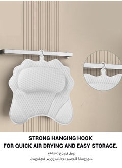 spa luxetique Hotel-Quality Bathtub Backrest Pillow with Suction Cups | Non-Slip Spa Bath Cushion, Butterfly Shape, Adjustable Height (5.1-10cm), Polyester Filled  - Image 5