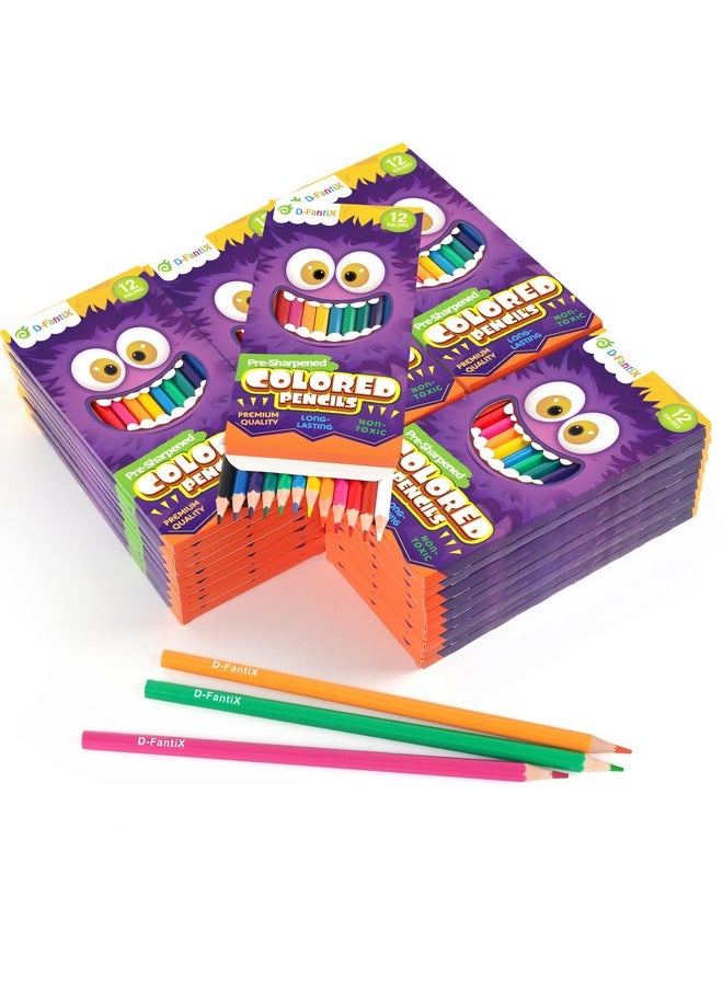 D-FantiX - D-FantiX 432 Count Colored Pencils Bulk, 36 Packs Pre-Sharpened Color Pencils Set, Back to School Supplies Aesthetic Kit, Kindergarten Preschool Classroom Must Haves, School Supplies for Teachers - Image 1