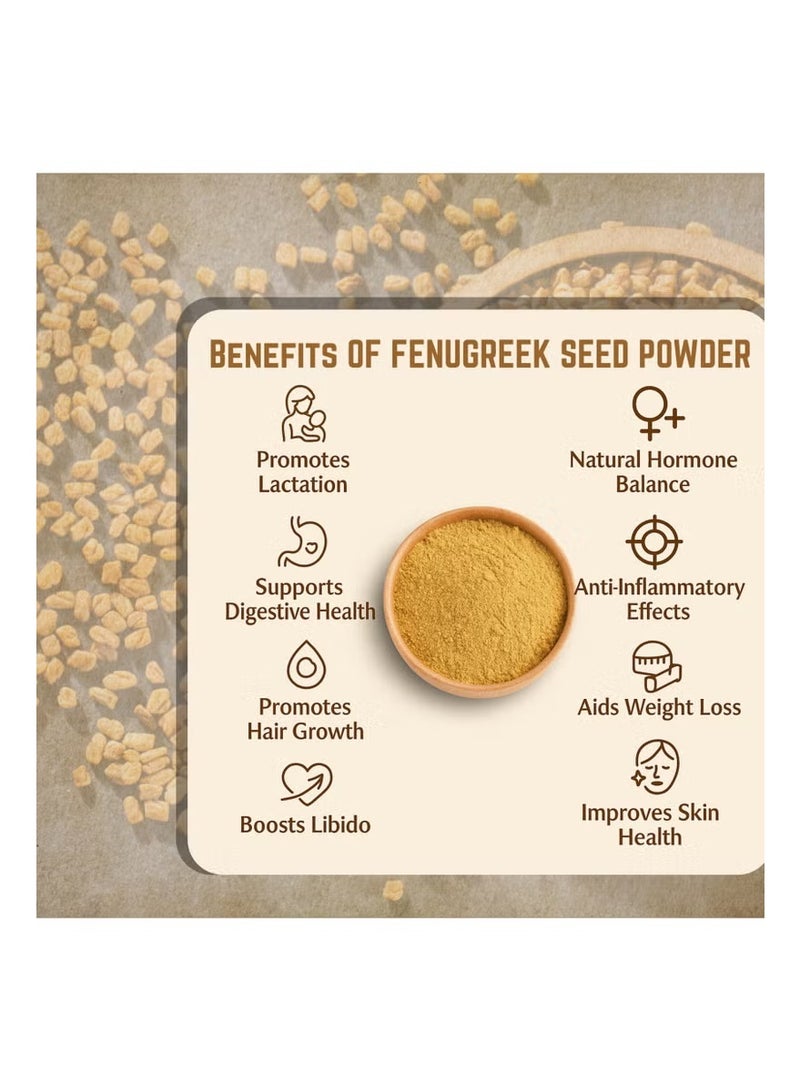 ROOTNRISEBLISS Premium Fenugreek Powder 498g – 100% Natural for Digestion, Hair & Wellness. - Image 5