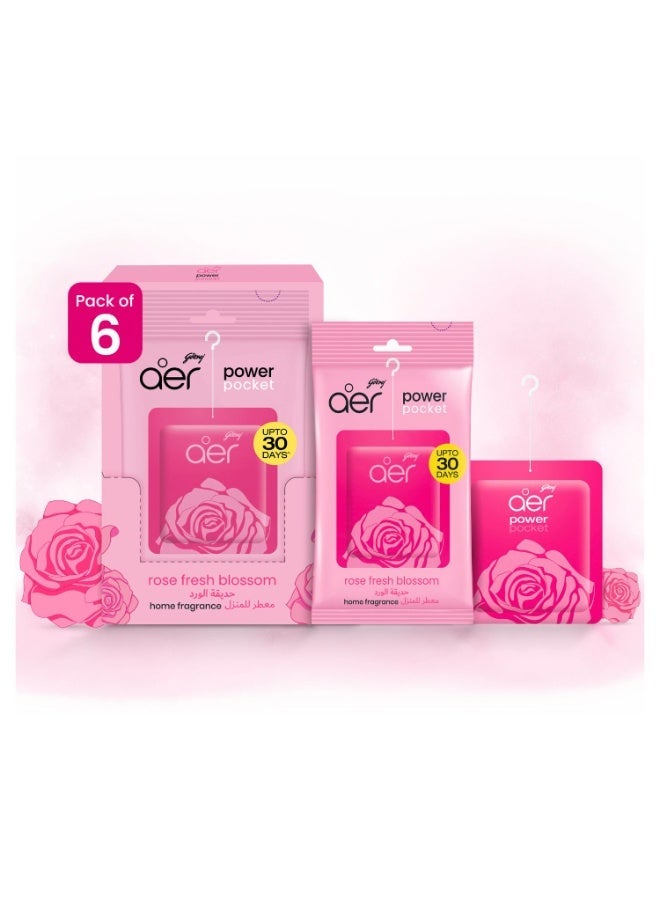 Aer Power Pocket Fresh Blossom  Bathroom Fragrance, Pack of 6
