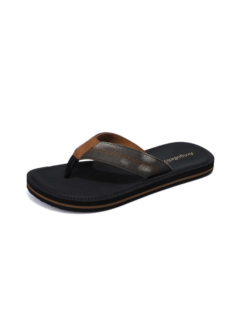 Mens Casual Comfort Flip Flops Non Slip Thong Sandals Lightweight Slides Slippers for Daily Wear