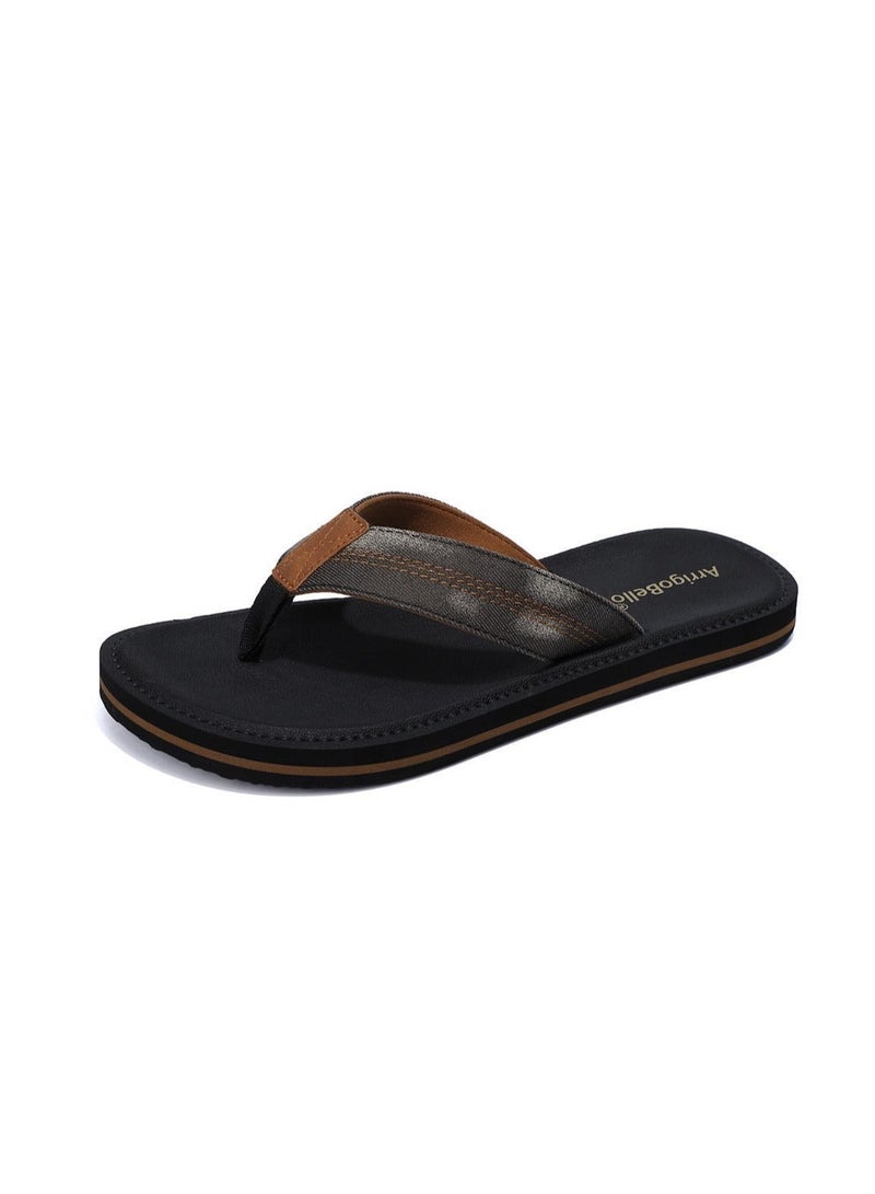 ARRIGO BELLO Mens Casual Comfort Flip Flops Non Slip Thong Sandals Lightweight Slides Slippers for Daily Wear - Image 1